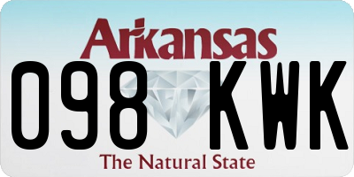 AR license plate 098KWK