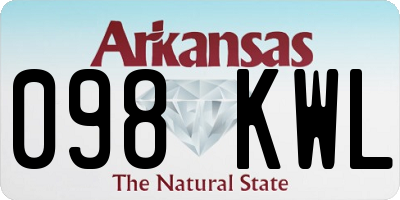 AR license plate 098KWL