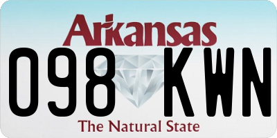 AR license plate 098KWN