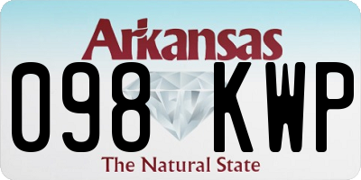 AR license plate 098KWP