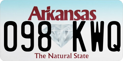 AR license plate 098KWQ