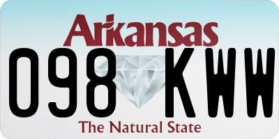AR license plate 098KWW
