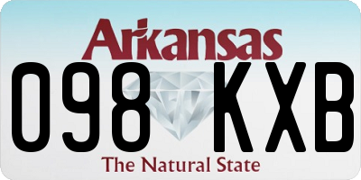 AR license plate 098KXB
