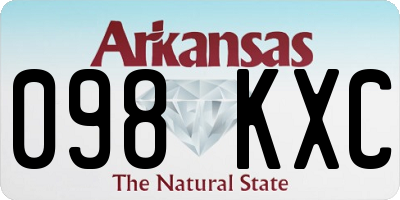 AR license plate 098KXC