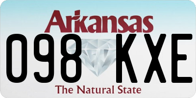 AR license plate 098KXE