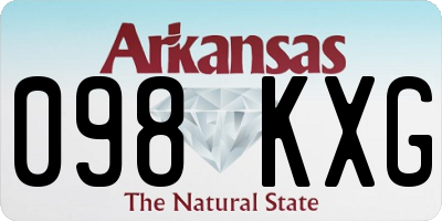 AR license plate 098KXG