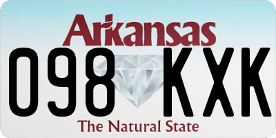 AR license plate 098KXK