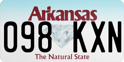 AR license plate 098KXN