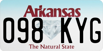 AR license plate 098KYG
