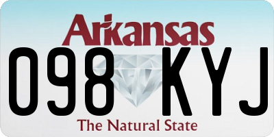 AR license plate 098KYJ