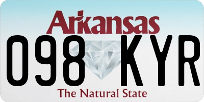 AR license plate 098KYR