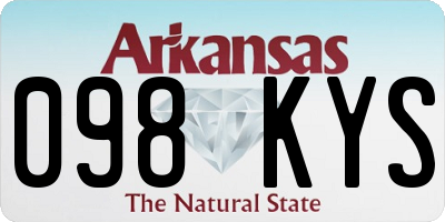 AR license plate 098KYS