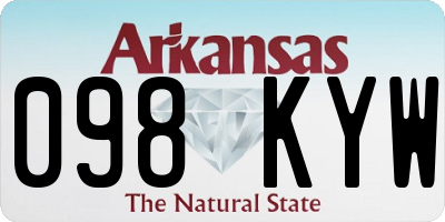 AR license plate 098KYW