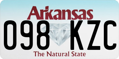 AR license plate 098KZC