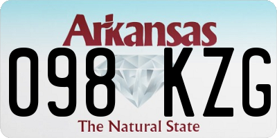 AR license plate 098KZG