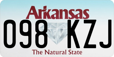 AR license plate 098KZJ