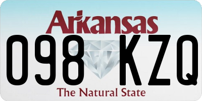 AR license plate 098KZQ