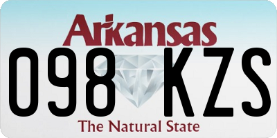 AR license plate 098KZS