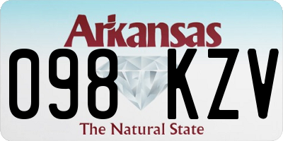 AR license plate 098KZV
