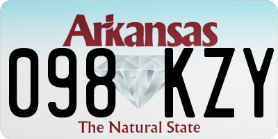 AR license plate 098KZY