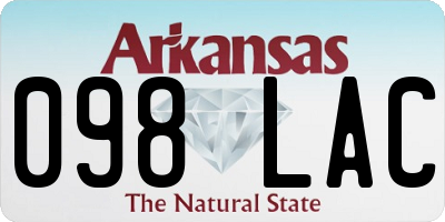 AR license plate 098LAC