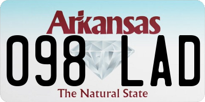 AR license plate 098LAD