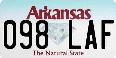 AR license plate 098LAF