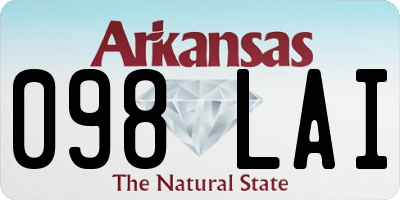 AR license plate 098LAI