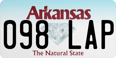 AR license plate 098LAP