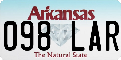 AR license plate 098LAR