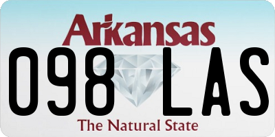 AR license plate 098LAS