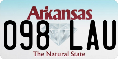 AR license plate 098LAU