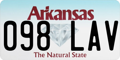 AR license plate 098LAV