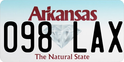 AR license plate 098LAX