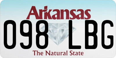 AR license plate 098LBG