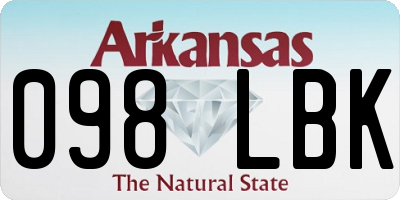 AR license plate 098LBK