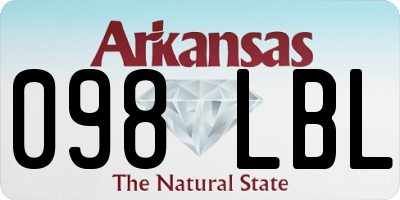 AR license plate 098LBL