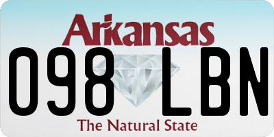 AR license plate 098LBN