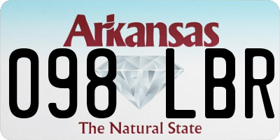 AR license plate 098LBR