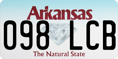 AR license plate 098LCB