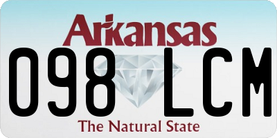 AR license plate 098LCM