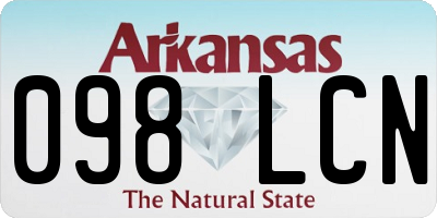 AR license plate 098LCN