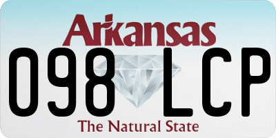 AR license plate 098LCP