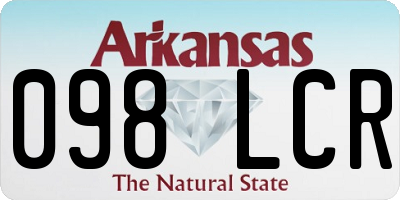 AR license plate 098LCR