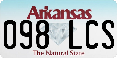 AR license plate 098LCS