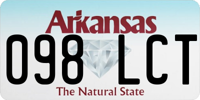 AR license plate 098LCT