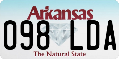 AR license plate 098LDA