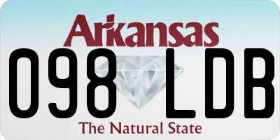 AR license plate 098LDB
