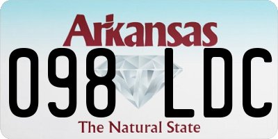 AR license plate 098LDC