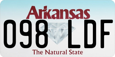 AR license plate 098LDF